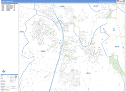 Castle Rock Wall Map Basic Style 2026